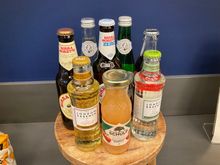 Reception display of drinks