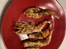 Grilled prawns from Argentina 
