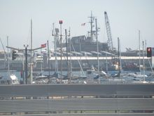 View of Navy Ship during taxi