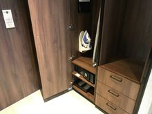 Closet space in entry hallway