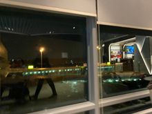 The reflection gives one an idea how busy it is