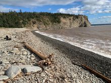 Cape Enrage at high tide (Thurs ~1645)