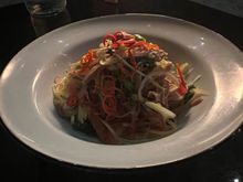 Shredded, grilled duck breast