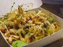 Okonomiyaki from night market in Taipei