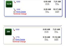 
I'm booking a flight HVH/PHL/MSP.    For 12.5 K miles I can leave HVN ( New Haven) at 6am , arrive in PHL at 7:20 and depart PHL at 8:20 am

Assuming my flight leaves HVN on time is 60 minutes enough time to change terminals at PHL and make my MSP flight  ?

For 20K miles I can back my PHL/ MSP leg up an hour and leave at 9:16 am