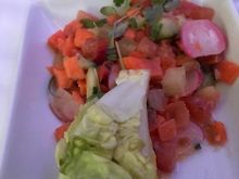 Vegetable add-on to lettuce was nice