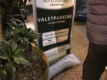 Valet service is offered