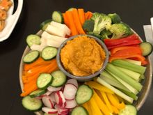 White Bean, Harissa & Feta Dip with  Crudités 