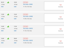 BA reward flight availability