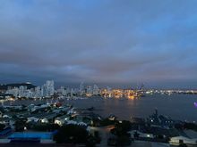 Views of the bay from the other side of the pool 