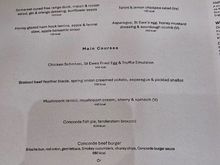 April menu