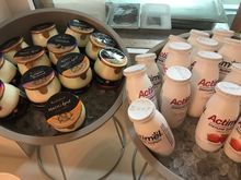 Yoghurt and actimel