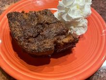 Kim Laidlaw’s Apple Whiskey Cake. Stunningly delicious. I set the oven temp to 350 (instead of 325 ) and I’m glad I did as the brown sugar and butter made such a delicious crispy edge. Lots of diced apples so it was still moist. If it sounds good, the recipe is easily available online. 
