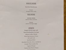 drinks menu