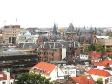 View from the gym, view of the Binnenhof ( Governments buildings)