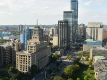 View from 30th floor Hilton Toronto Facing north