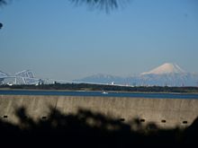 View of Mt Fuji  taken early December 2019 from the terrace of the Celebrio lounge at Hilton Tokyo Bay (for 5 straight days before that whilst I was in central Tokyo ( Hilton) it was overcast and rainy in parts