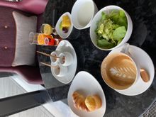 Morning spread in restaurant (CV19 edition is not buffet)