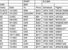 Edit: Eastbound routings with typos fixed.