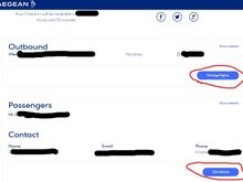 use the "change flights" button if you want to "buy up" to business class