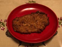 Fried pork which came with the fried rice