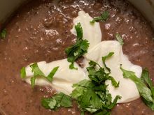 Black bean soup. https://www.onceuponachef.com/recipes/black-bean-soup.html
