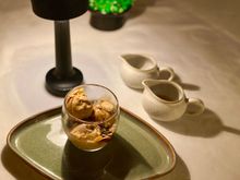 With Vietnamese coffee & ice cream , ameratto