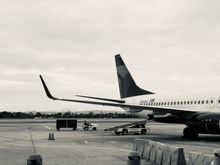 Waiting for airside shuttle at LAX 