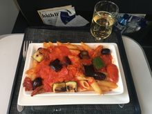 VLML main. Penne pasta. LHR - LEI and LEI - LHR (same dish - no change). 27/3 & 31/3.