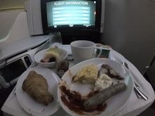 I think the FAs need to come around and ask for more tea or coffee instead of trying to pack everything up quickly one hour before landing. 