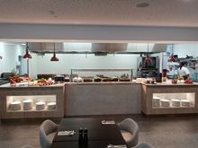 Breakfast - hot kitchen area.