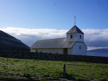 Kirkjubøur church,. Unfortunately missed the old cathedral right behind it!