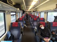 I find the comfort of 1st class on Swiss trains to be better than that on German trains but there's not much in the way of service 