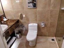 The bathroom of my room in the Eastin hotel - unfortunately this photo focuses a bit too much on the toilet 