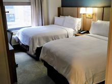 My room in the Holiday Inn on West 43rd Street was ok, but it was really tight for space in there 