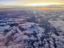 Not sure if this is the Osorno volcano but we flew near it...