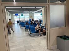 Gate 15 holding pen!