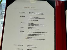 JFK LP Lounge Menu (October 2024) 