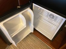 Empty minibar to stock your own stuff in