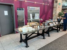 Limited selection of Asian Chicken, noodles and rice was all the hot food on offer. 