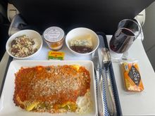 Generous portion size on the spinach and ricotta cannelloni 