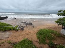 Beach is more or less gone
