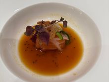 Faroe island sashimi appetizer - small but good