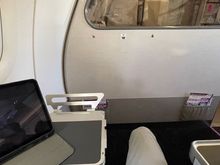 The half tray table with phone stand up