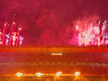 Halftime fireworks show!