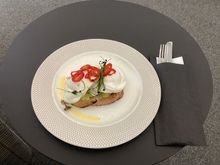 Poached eggs and avo on sourdough
