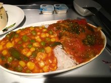 LHR-PEK, Dinner.
Very Poor.
Ordered: Indian Vegetarian 
Received: Gluten Free Vegan
Served Cold...(in error)