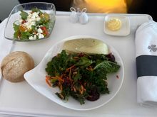 Starter was salad with a side salad. The side salad was a lot nicer than the main one. 