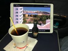 No PDB. As today was a travel day, once in the air I had coffee with Bailey's.  No more gasses, just cardboard.  
