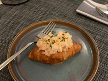 Shrimp salad croissant